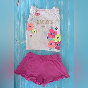 2-Piece Daddy's Girl Floral Top with Shorts